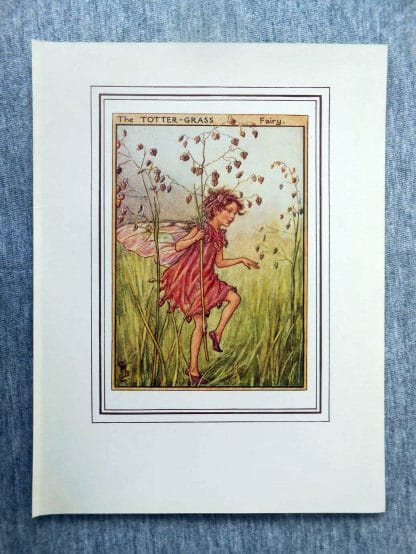 Flower Fairies Totter Grass Flower Fairy Print