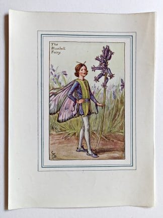 Bluebell Vintage Flower Fairy Print