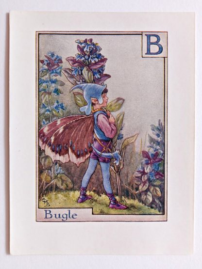 Bugle Vintage Flower Fairy Print