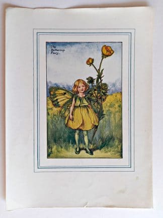 Buttercup Vintage Flower Fairy Print