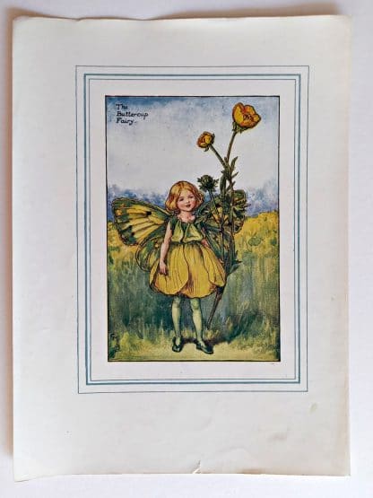 Buttercup Vintage Flower Fairy Print