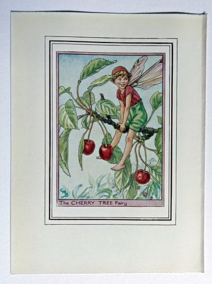 Cherry Tree Vintage Flower Fairy Print