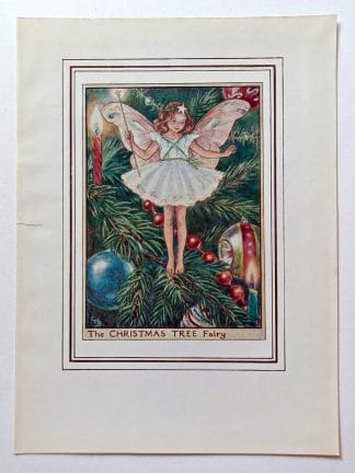 Christmas Tree Vintage Fairy Print