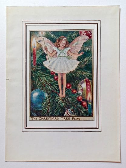 Christmas Tree Vintage Fairy Print