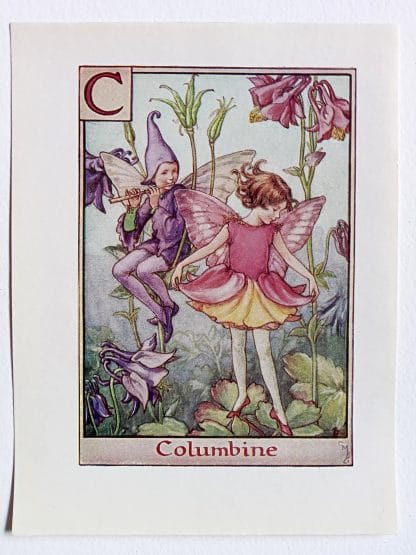 Columbine Flower Fairy Print