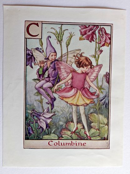 Columbine Vintage Fairy Print