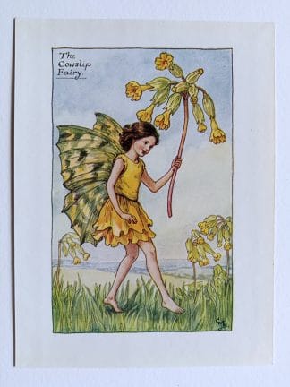 Cowslip Flower Fairy Print