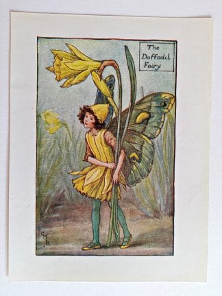 Daffodil Vintage Fairy Print