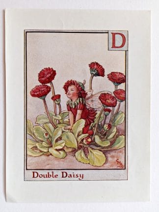 Double Daisy Vintage Fairy Print