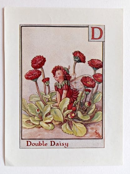 Double Daisy Vintage Fairy Print