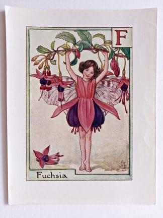Fuchsia Vintage Fairy Print