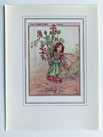 Fumitory Vintage Flower Fairy Print