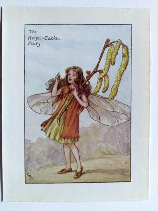 Hazel Catkin Flower Fairy Print