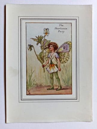 Heartsease Vintage Flower Fairy Print