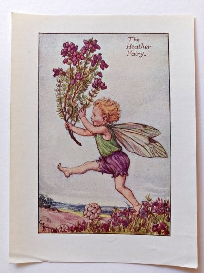 Heather Vintage Flower Fairy Print