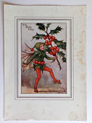 Holly Fairies Print