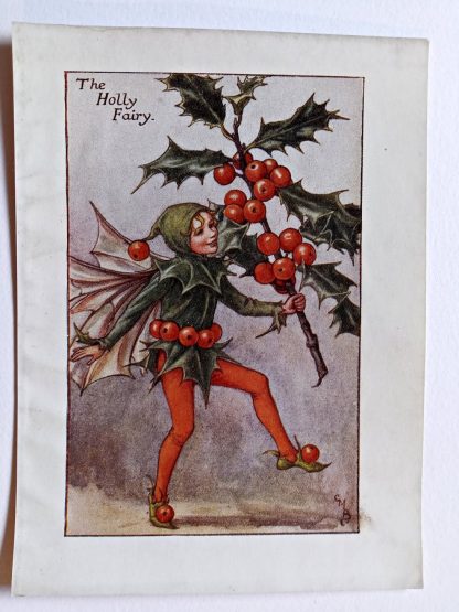 Holly Flower Fairy Print