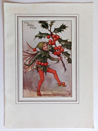 Holly Vintage Fairy Print