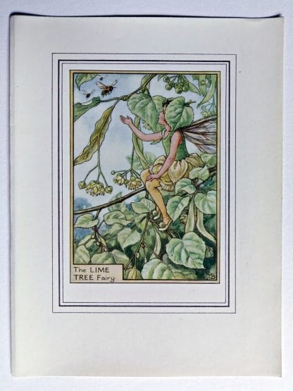 Lime Tree Vintage Flower Fairy Print