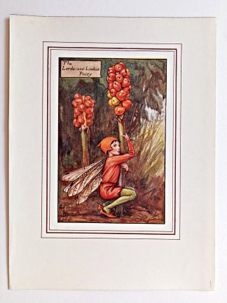 Lords and Ladies Autumn Vintage Flower Fairy Print