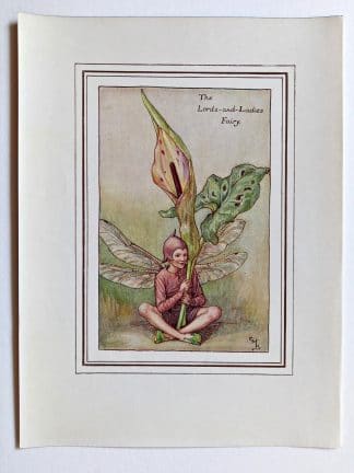Lords and Ladies Spring Vintage Flower Fairy Print