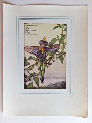 Nightshade Vintage Fairy Print