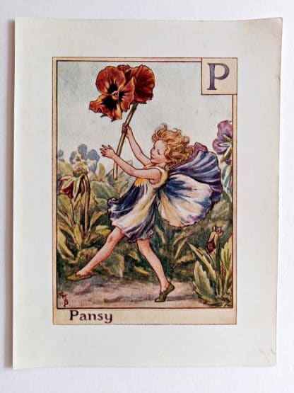 Pansy Vintage Fairy Print
