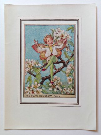 Pear Blossom Vintage Fairy Print