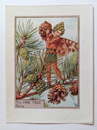 Pine Tree Vintage Fairy Print