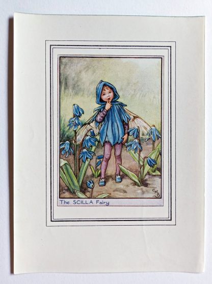 Scilla Vintage Flower Fairy Print
