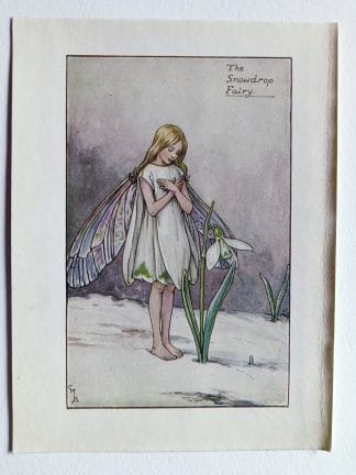 Snowdrop Flower Fairy Print