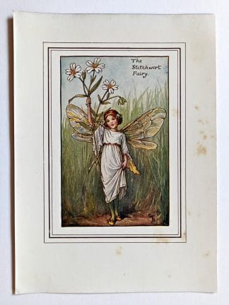 Stitchwort Vintage Flower Fairy Print
