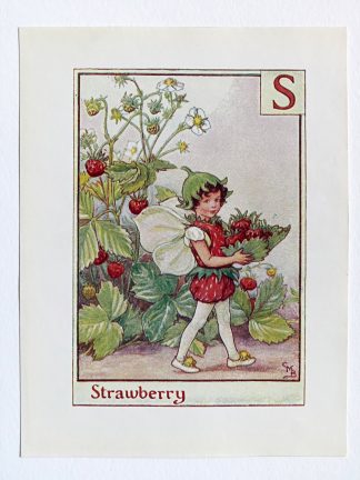 Strawberry Flower Fairy Print