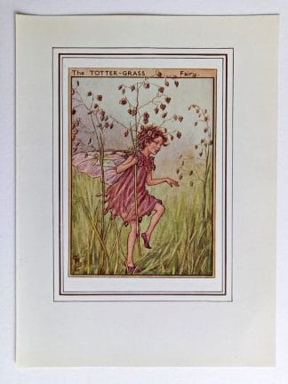 Totter Grass Vintage Fairy Print