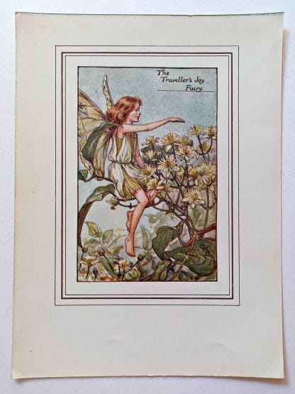 Travellers Joy Vintage Flower Fairy Print