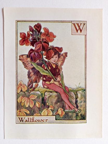 Wallflower Vintage Fairy Print