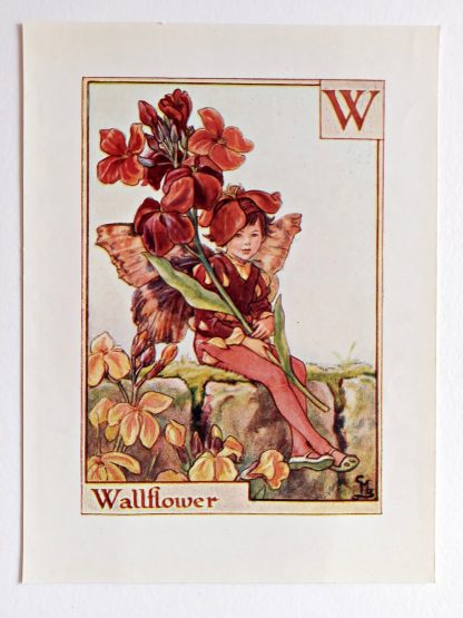 Wallflower Vintage Flower Fairy Print