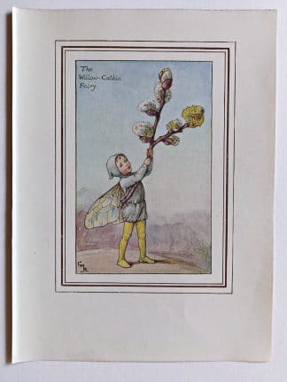 Willow Catkin Vintage Fairy Print