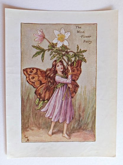 Wind Flower Vintage Fairy Print