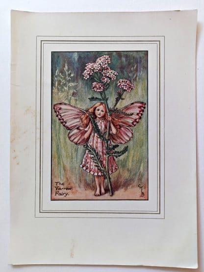 Yarrow Vintage Flower Fairy Print